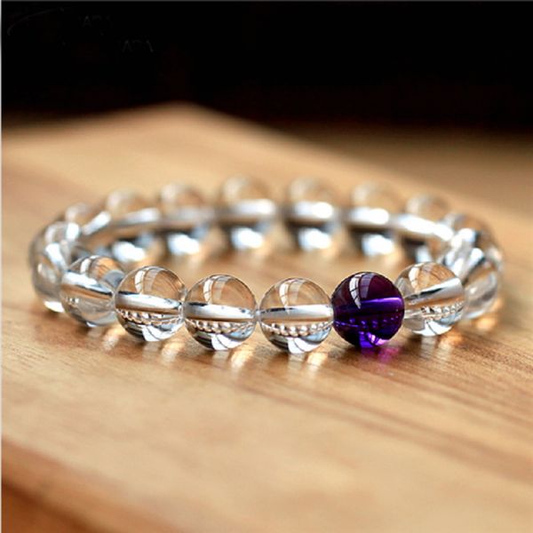 

amazing price superior quality 7a crystal bead bracelets for girlfriend bracelet female natural stone charms wristband, Black