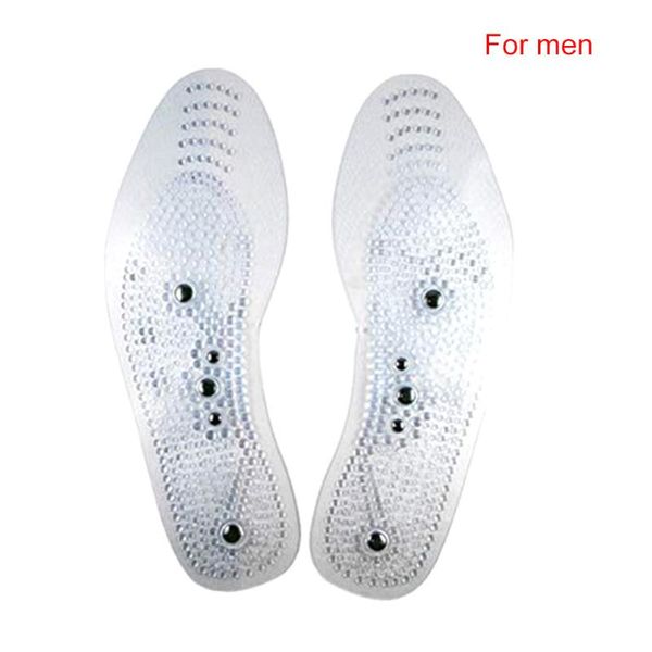 

health reduce fatigue acupressure insole pain relief magnetic foot therapy massage reflexology, Black