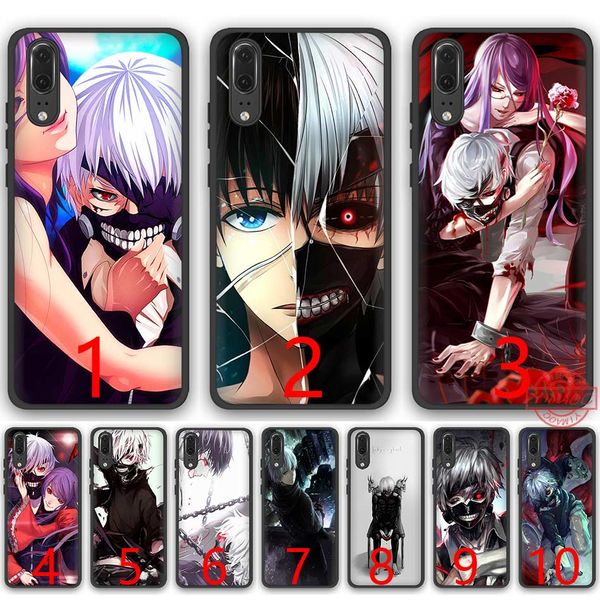 

Tokyo Ghouls Телефон Ghoul Аниме Мягкий Силиконовый Черный ТПУ Телефон Чехол для Huawei P8 P9 P1