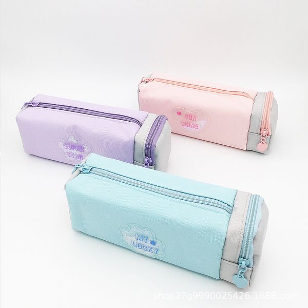 

canvas pencil case cartoon estojo escolar pink school supplies kawaii estuche escolar trousse scolaire stylo pen pencil box penc