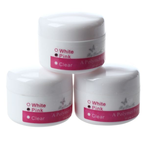 

3 x acrylic crystal for nail nail art deco pink, Silver;gold