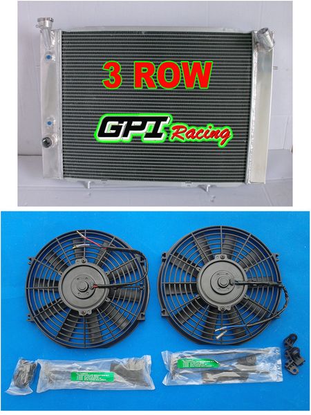 

gpi 3 row aluminum radiator +fan for holden commodore vb vc vh vk v8 1979-1986 mt/at