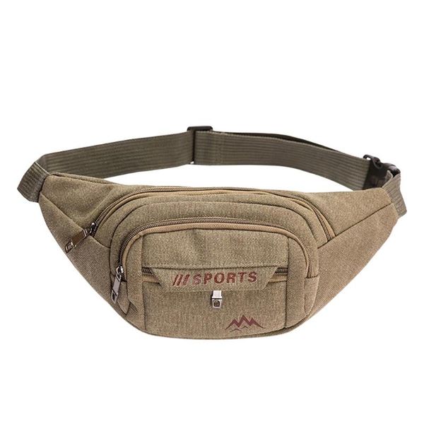 

fashion fanny pack for women new washable canvas purse men phone messenger bag cash register wallet sports waist bag