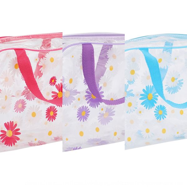 

daisy pvc cosmetic wash travel storage storage bag portable large capacity waterproof wash bag