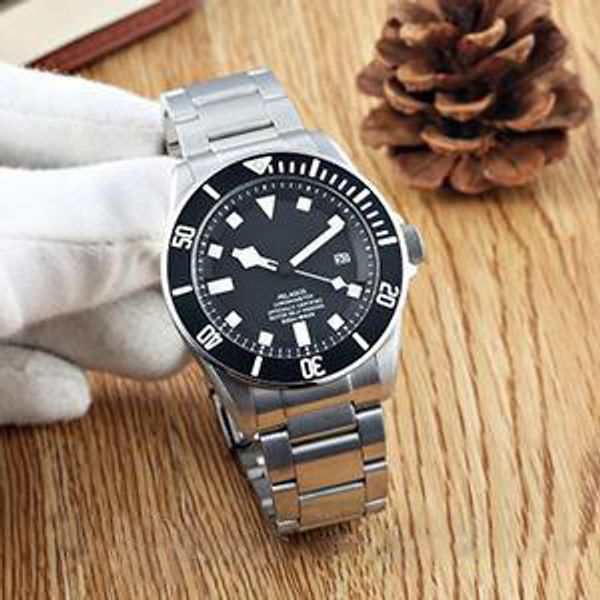 

hot sale Pelagos Watch 25600TB Automatic Movment Stainless Steels/Leather Band Black /BLUE Dial Sport Men Mens Watch Watches