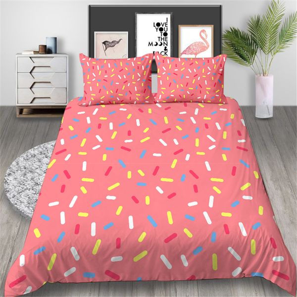 Candy Printed Bedding Set For Girl Sweet Cute 3d Duvet Cover Queen