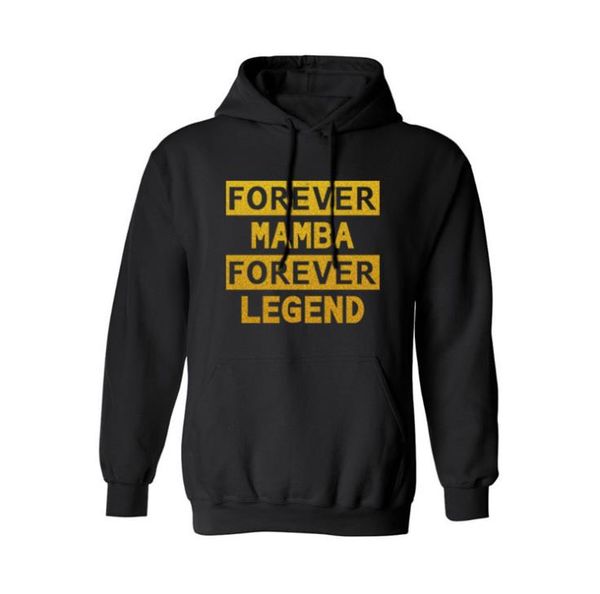

mens designer hoodies forever mamba printed casual long sleeve pullover sweatshirts casual plus szie mens hoodies, Black