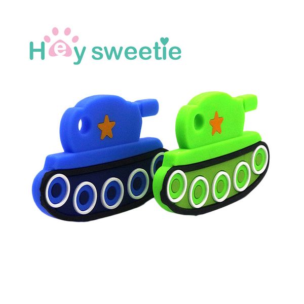 

1pc silicone teether tank baby teether toy bpa chewable silicone teething toys for infant gift baby care