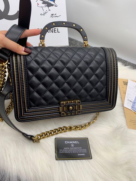 

Phnom penh linger hand held chain 13 chanel bag new type of lady 039 traddle one houlder hand held mall fragrant bag, Black