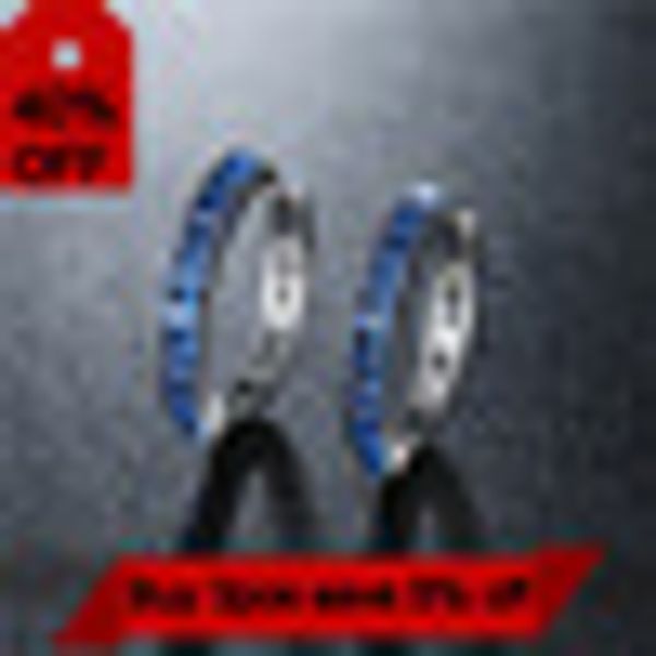 

cz cubic zirconia hoop earrings for women silver copper circle blue austrian crystal stone fancy wedding earings 2020, Golden