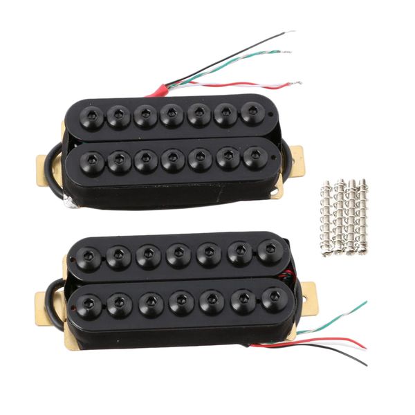 

high output guitar pickup double coil humbucker pickups neck and bridge set black