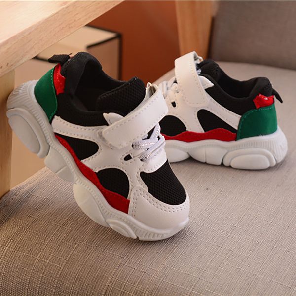

baby toddler boys girls sports running shoes kids casual shoes, Black