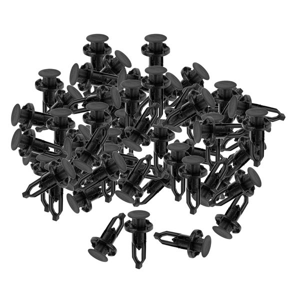 

100x automobile 8mm hole nylon rivet fastener clips pin for door