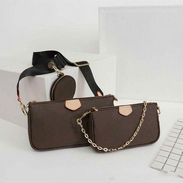 

designer luxury multi pochette purse womens 3set pcs handbag crossbody shoulder bag t13