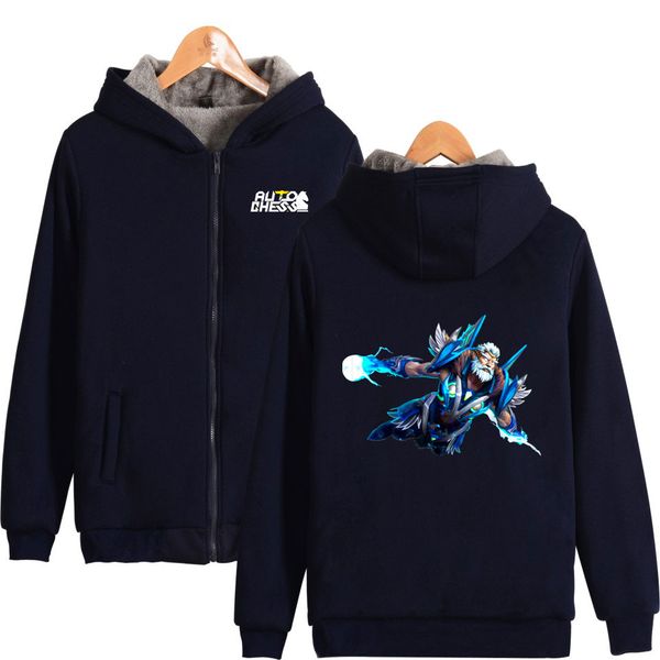 

2d auto chess zipper hooded warm long sleeve parkas for men women, Tan;black