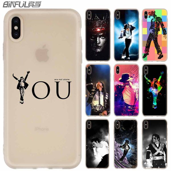 

king of dance michael jackson phone cases luxury silicone soft cover for iphone xi r 2019 x xs max xr 6 6s 7 8 plus 5 4s se coque