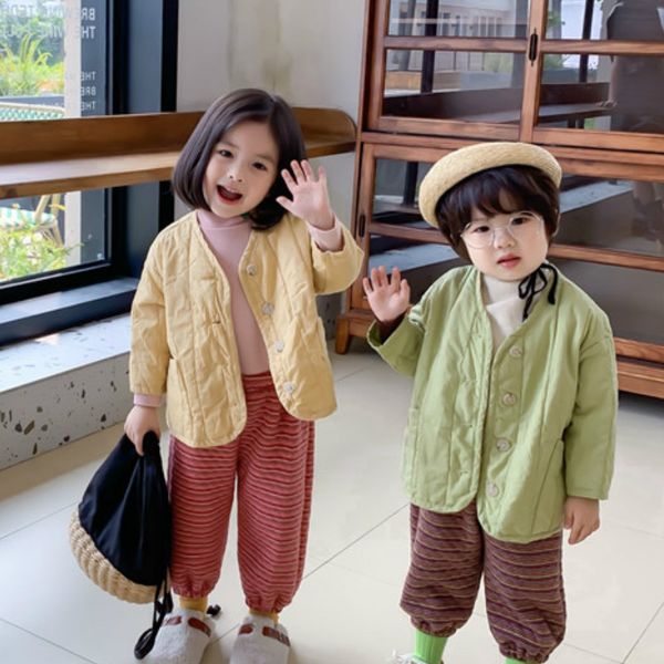 

2019 осень новое прибытие мальчиков и девочек мода тонкие пальто дети хлопок-похлопал дети куртки пальто, Blue;gray