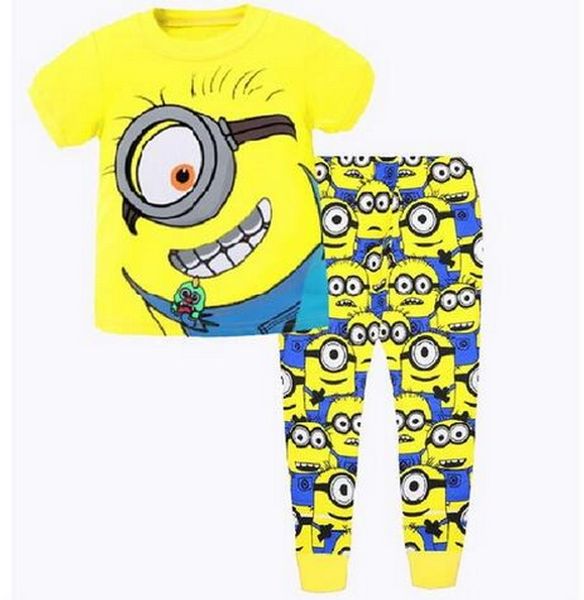 

Drop Shipping New Kids Baby Boy Girl Homewear Top Pant Sleepwear Pajamas Nightwear Pjs Clothes sports Set 90-130cm YW254