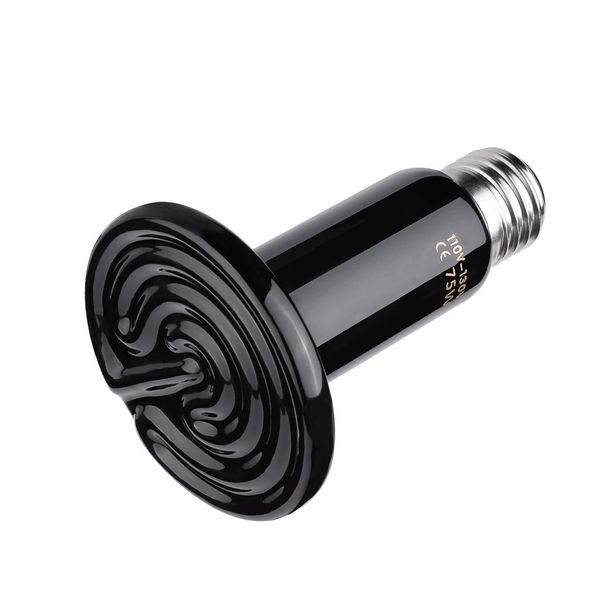 

110v-130v mini infrared ceramic socket e27 base appliance lamp natural glow heater emitter reptile heat light pet brooder bulb