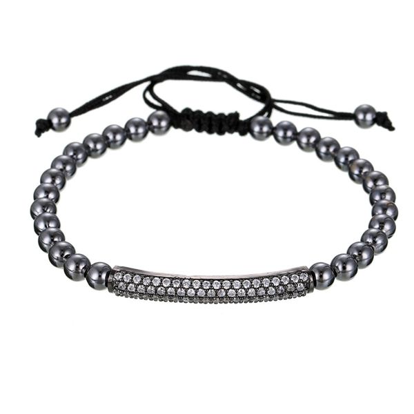

faitheasy jewelry copper beads weave micro stone strip bracelet ornaments, Golden;silver