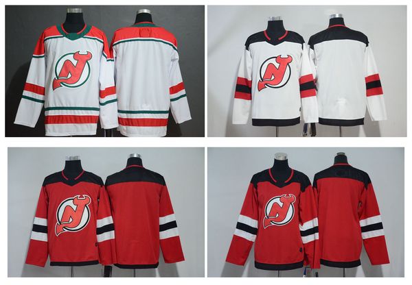 

2019 new jersey devils jersey men kids women blank no name number black white home away stitched hockey jersey, Black;red