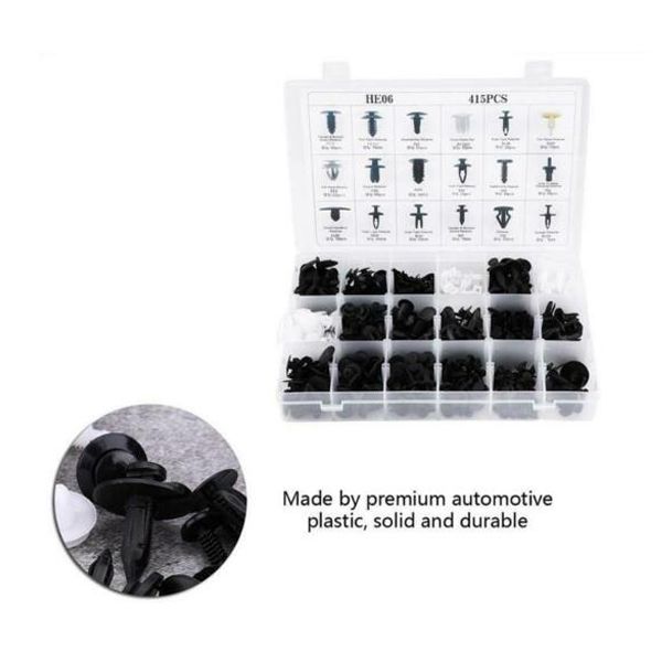 

горячие 415pcs нажмите retainer set 18 размеры автомобиль нажмите штыри rivet бампер фальш панель инструментов клипы с lsk99