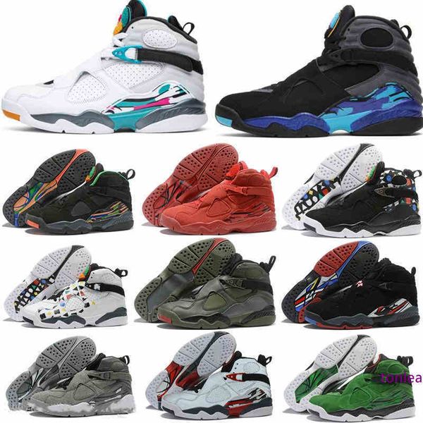 

2019 south beach white aqua raid red 8 vii 8s men basketball shoes valentine's day chrome countdown pack mens outdoor sports sneakers 8