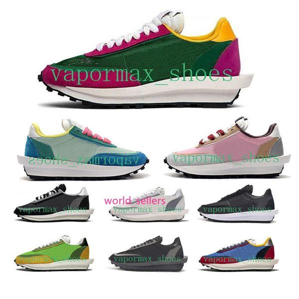 

2019 sacai x ldv waffle daybreak running shoes triple black trainers mens for women varsity blue pine green gusto sports sneakers 36-44