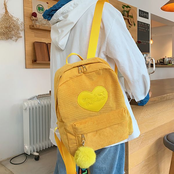 

2019 new women backpack pure color women travel bag fashion double backpack female mochila bagpack pack design 10.10