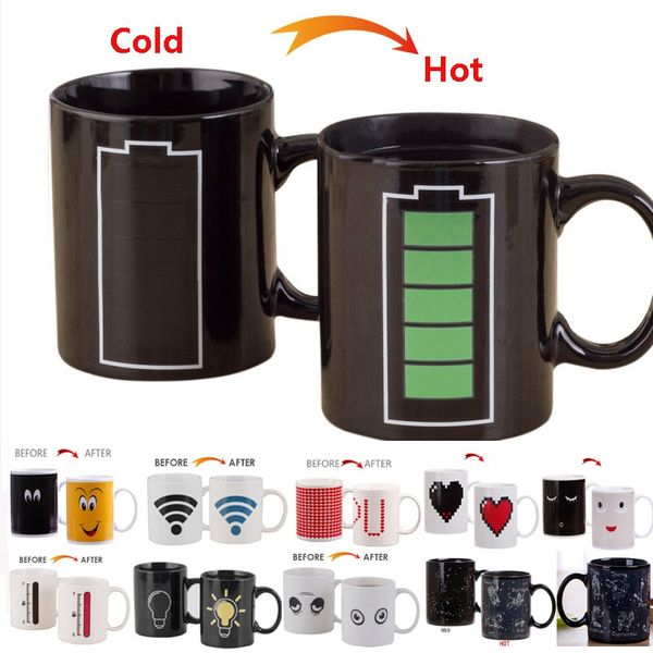 

301-400ml constellation mug star sign magic mug cup change color tea coffee water cup cool heat changing color ceramic cup 6 colors hh7-1017
