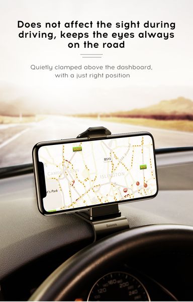 

baseus dashboard car phone holder for iphone x adjustable clip mount holder for samsung phone grip mobile phone holder stand