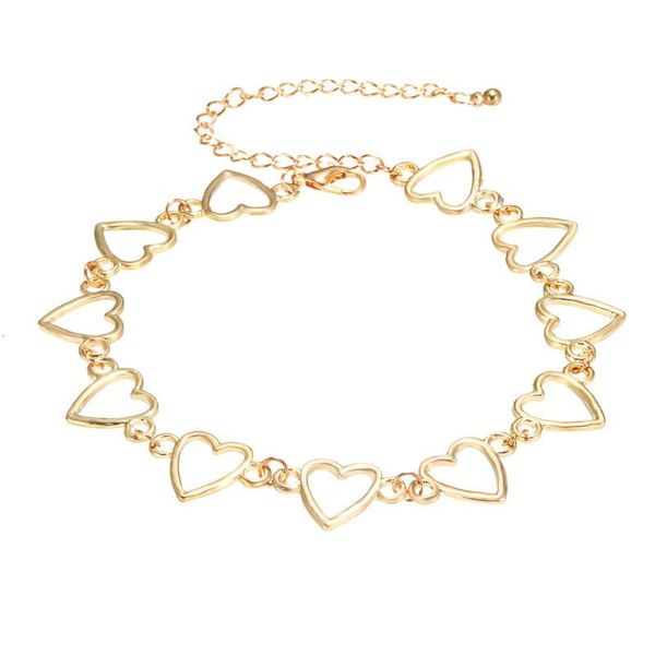 

choker necklace for women gold clavicle chain statement naszyjnik collar female chocker fashion jewelry 1638, Golden;silver