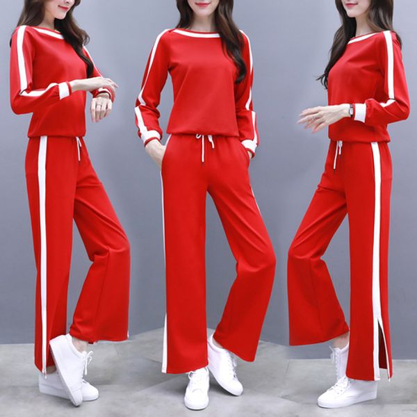 

leisure 2 piece set women elastic waist women's tracksuits conjunto feminino ukraine tracksuit year-old female costume, Gray