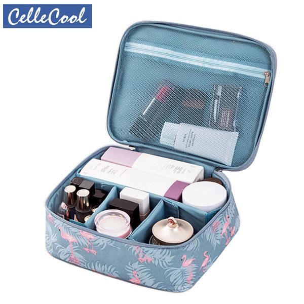 

cellecool multifunction waterproof portable cosmetic bag organizer big capacity women travel necessity beauty makeup bag