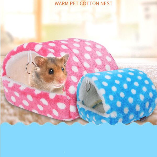 Pet Теплый мягкий дом Пещера Малые животных Pet Дома хижина Hamster Rat Guinea Pig Hedgehog руно Пещеры Клетка Nest Bed