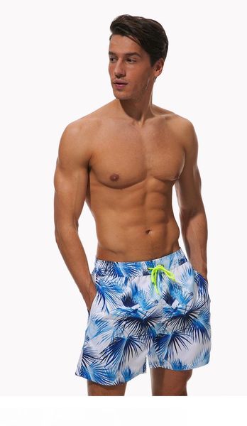 

летний купальный костюм мужские пляжные брюки плюс жир и легко пять точек приморский курорт спа купальник плавки мужские спа купальник m-2xl, Black