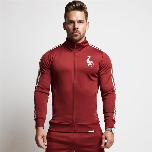 

new fashion men set long sleeve hoodies+pants set male tracksuit outdoors suit men's gyms casual jacket sportswear suit, Black