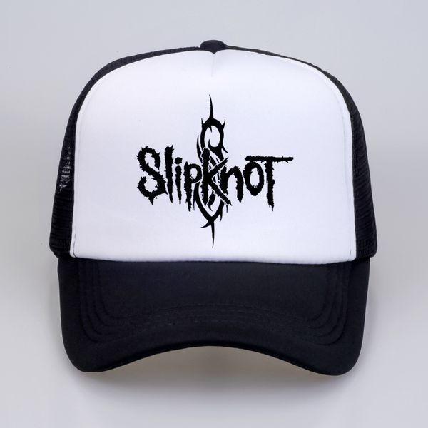 

slipknot the band men's baseball caps rock metal cap men punk summer baseball mesh net trucker cap, Blue;gray