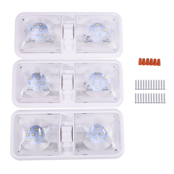 

12v led rv car lighting warm white car roof light camping light with switch