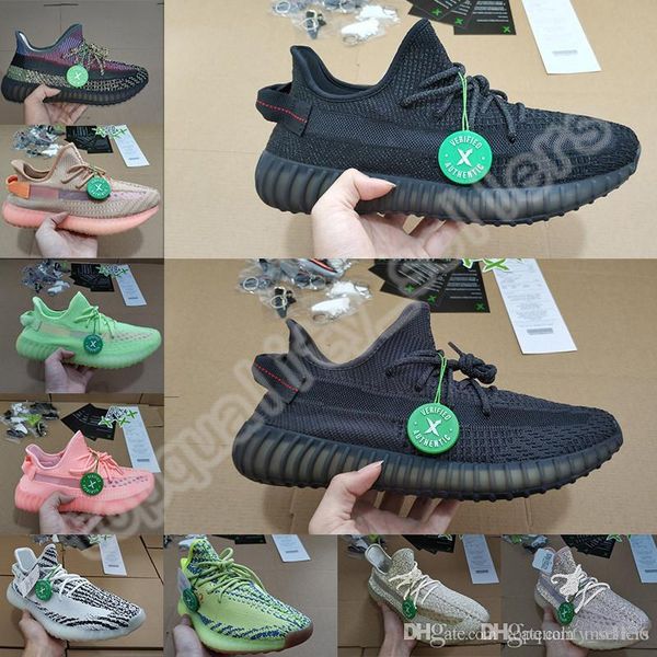 

2020 new big size 48 47 46 kanye west v2 men women running shoes zebrayecheil reflective yeezreel static bred training sports sneakers 36-48