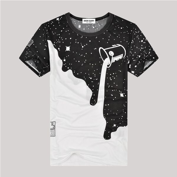 

mens лета тис плюс размер с коротким рукавом футболка молоко ситца tshirt 3d дизайнер одежды tshirt, White;black