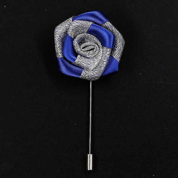

wedding boutonnieres prom silver satin rose boutonniere men groom bride flowers with pin for wedding prom party xh1328 telsj, Black;gray