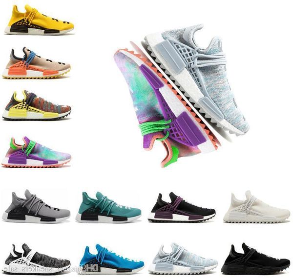 

дизайнер human race pharrell williams мужские женские кроссовки bbc black nerd nobel ink бледно-ню-кремовые кроссовки equality спортивные кр