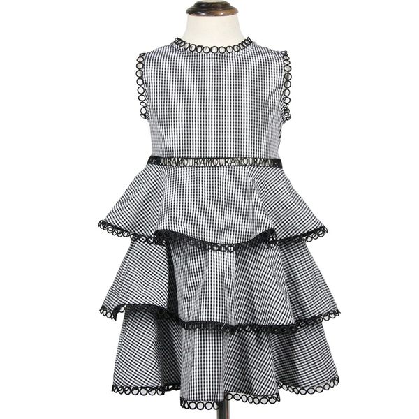 

12 girls dress 2020 summer new children's clothing little princess dress children's cake girl summer dresses 8, Red;yellow