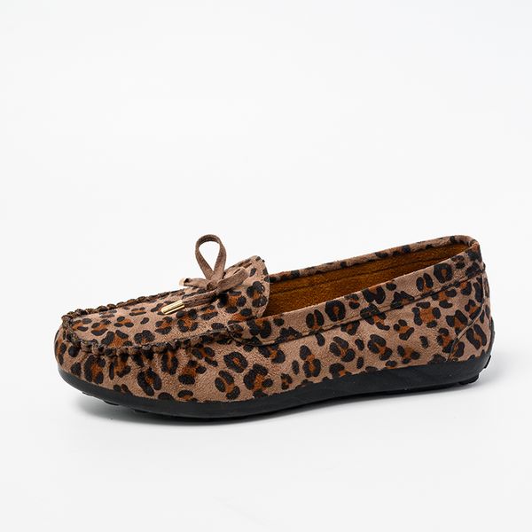 

women flats 2020 fashion women casual shoes flat shoes loafers flats leopard, Black