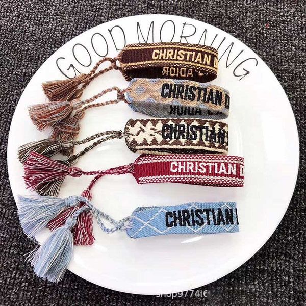 

fashion d letter woven bracelets womens classic bracelet colorful bracelets tide lovers bracelet hot, Black