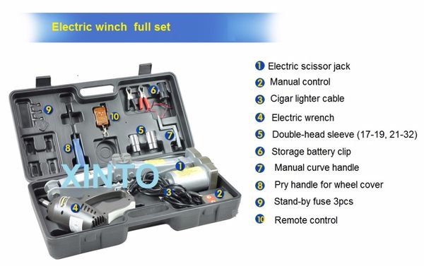 

2ton---5t suv 12v auto electric hydraulic jack car lift jack tire repair tools toolkit