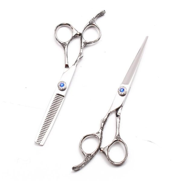 

left-hand 5.5 inch 16cm customized 440c professional hairdressing scissors cutting shears thinning scissors hair