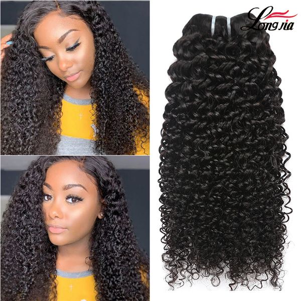 9A Peruvian Curly Hair Extension 100% unverarbeitetes Menschenhaar spinnt natürliche Farbe 8-30 Zoll verworrenes lockiges Haar