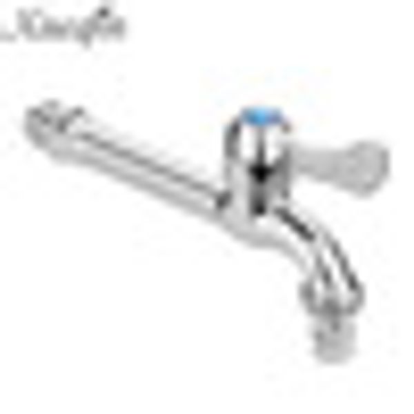 

zinc alloy extra long one handle plating laundry bathroom kitchen wall mounted sink faucet tap bathroom faucets